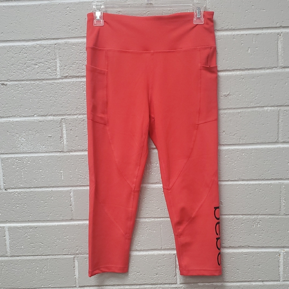 3/$20 Bebe Medium Coral Leggings